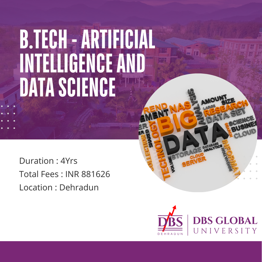 B.Tech - Artificial Intelligence and Data Science  at DBS Global University, Dehradun